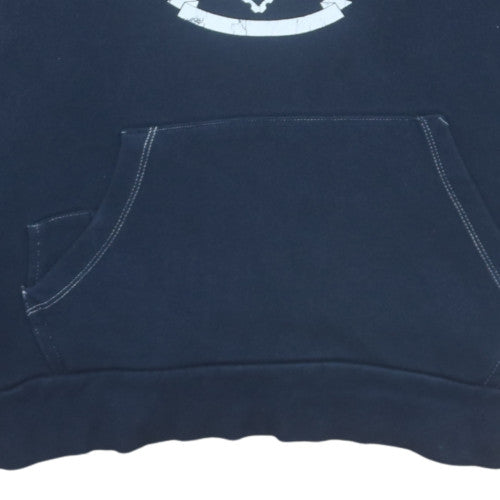 GAP Boys Blue Pullover Hoodie 13 Years Ski Club Fleece Graphic Hooded Sweatshirt