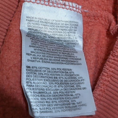 The North Face Womens Peach Crew Neck Pullover Sweatshirt M Cotton Blend