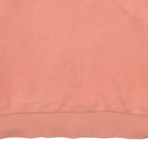 The North Face Womens Peach Crew Neck Pullover Sweatshirt M Cotton Blend