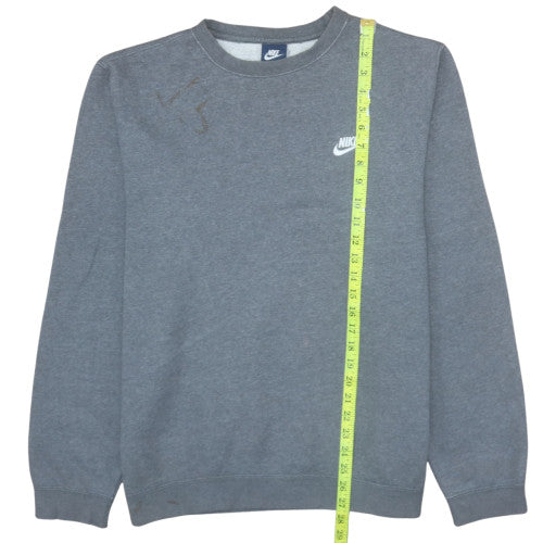 Nike Men's Grey L Pullover Crew Neck Fleece Sweatshirt