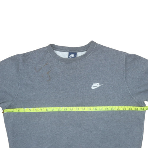 Nike Men's Grey L Pullover Crew Neck Fleece Sweatshirt