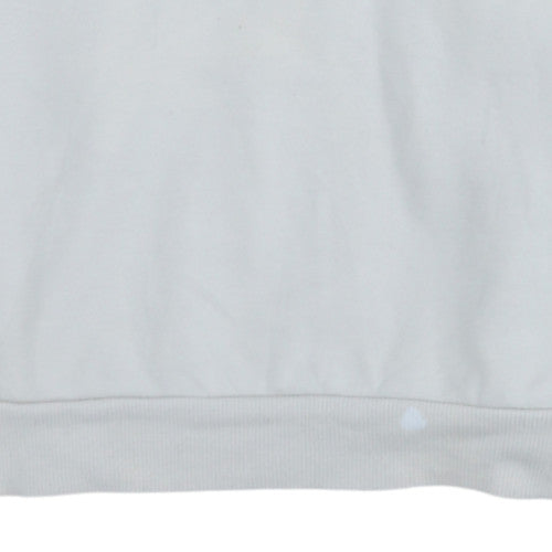 Puma Men’s White Crew Neck Pullover Sweatshirt Size S Regular Fit