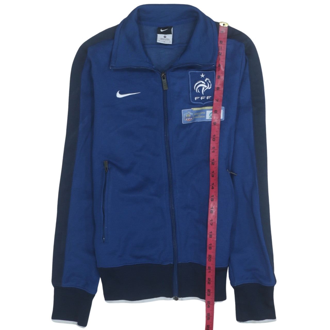 Nike Men's Blue France FFF Track Jacket Size M Athletic Fit