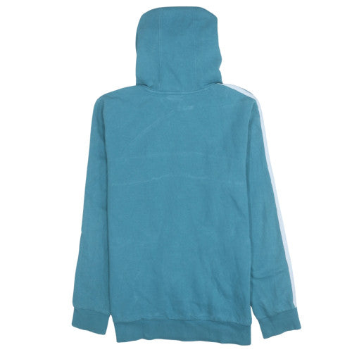 Adidas Boys Blue Hooded Pullover Hoodie 164 Long Sleeve Sweatshirt