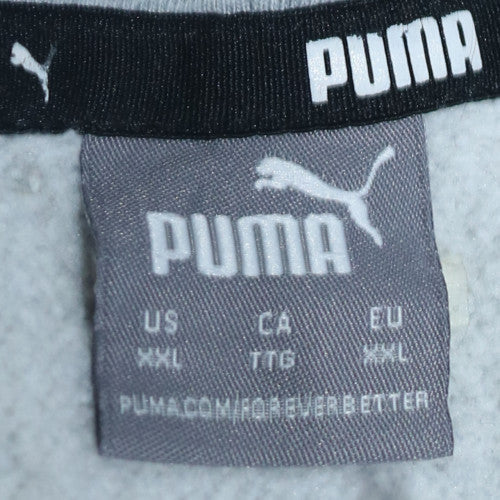 Puma Women’s Grey Hoodie XXL Pullover Cotton Blend Sports Casual