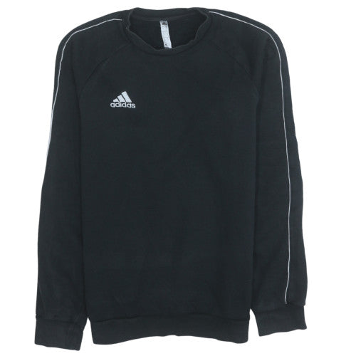 Adidas Men’s Black Small Pullover Crew Neck Sweatshirt