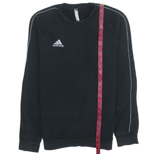 Adidas Men’s Black Small Pullover Crew Neck Sweatshirt
