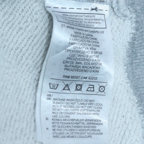Adidas Womens Grey Hooded Pullover Sweatshirt Size 16 Lined Logo