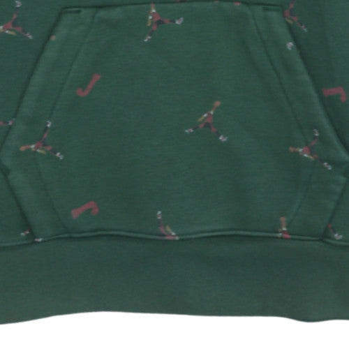 Jordan Boys Green Pullover Hoodie 12 Years L Graphic Print Fleece