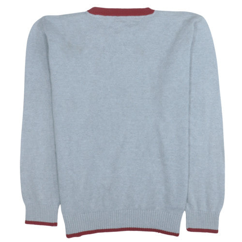 Tommy Hilfiger Men's Grey Cotton Crew Neck Jumper Size M