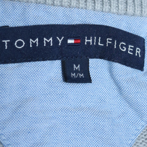 Tommy Hilfiger Men's Grey Cotton Crew Neck Jumper Size M