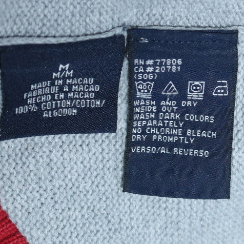 Tommy Hilfiger Men's Grey Cotton Crew Neck Jumper Size M