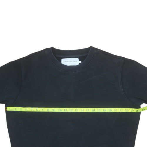 Calvin Klein Jeans Mens Black XL Crew Neck Pullover Sweatshirt