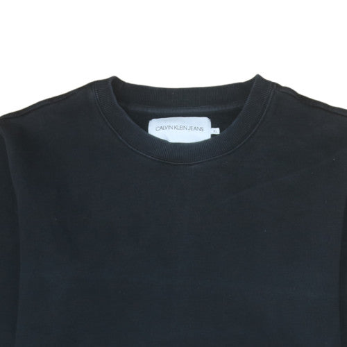 Calvin Klein Jeans Mens Black XL Crew Neck Pullover Sweatshirt