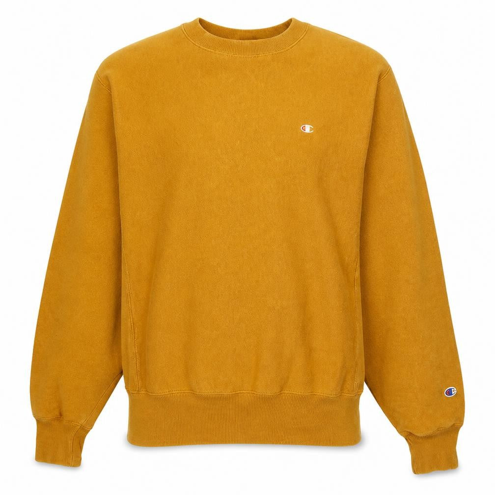 Champion Men's Brown Small Reverse Weave Pullover Sweatshirt