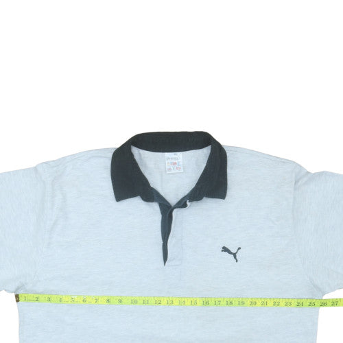 Puma Men's Grey 2XL Collared Henley Sweatshirt