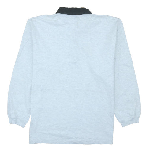 Puma Men's Grey 2XL Collared Henley Sweatshirt