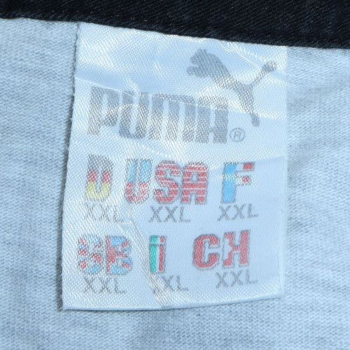 Puma Men's Grey 2XL Collared Henley Sweatshirt