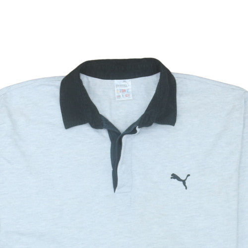 Puma Men's Grey 2XL Collared Henley Sweatshirt