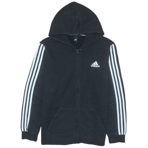 Adidas Men's Black Full Zip Hoodie Medium Sports Fleece