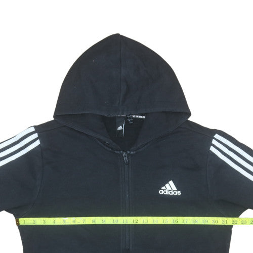 Adidas Men's Black Full Zip Hoodie Medium Sports Fleece