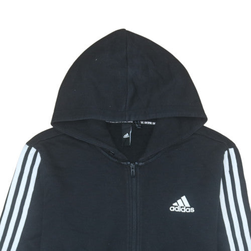Adidas Men's Black Full Zip Hoodie Medium Sports Fleece