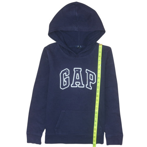 GAP Womens Navy Pullover Hoodie Size S Cotton Blend Casual Sweatshirt