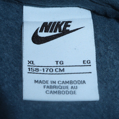 Nike Boys Blue Pullover Hoodie XL Fleece Lined Regular Fit