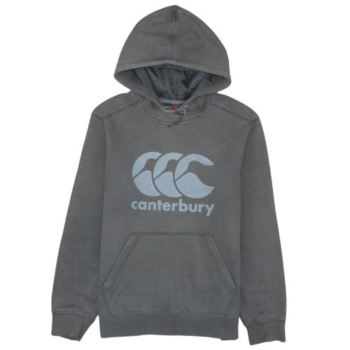 Canterbury Men's Grey Pullover Hoodie Size S Graphic Sports Fleece