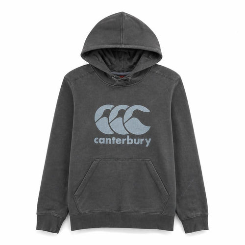 Canterbury Men's Grey Pullover Hoodie Size S Graphic Sports Fleece