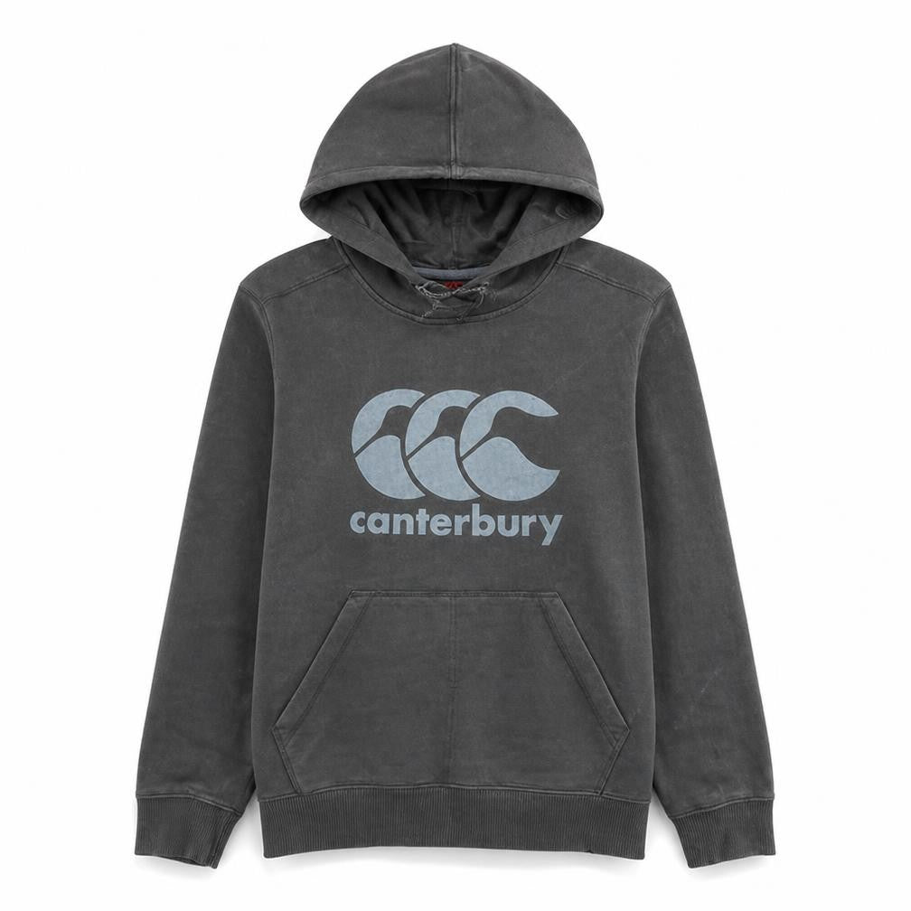 Canterbury Men's Grey Pullover Hoodie Size S Graphic Sports Fleece