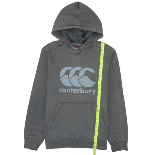Canterbury Men's Grey Pullover Hoodie Size S Graphic Sports Fleece