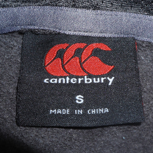 Canterbury Men's Grey Pullover Hoodie Size S Graphic Sports Fleece