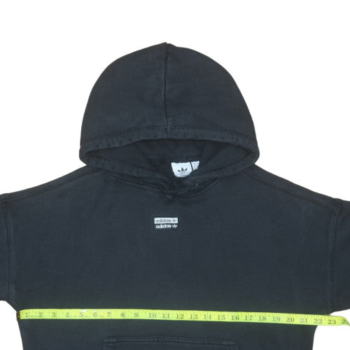 Adidas Women Black Hoodie Size 10 Pullover Hooded Sweatshirt