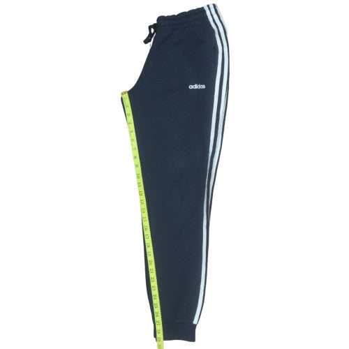 adidas Womens Blue 12-14 Track Pants Joggers Elastic Waist Activewear