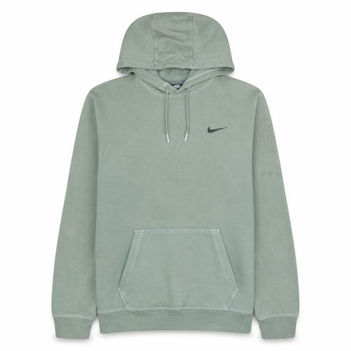 Nike Womens Green Pullover Hoodie Size L Fleece Lined Casual Sweatshirt