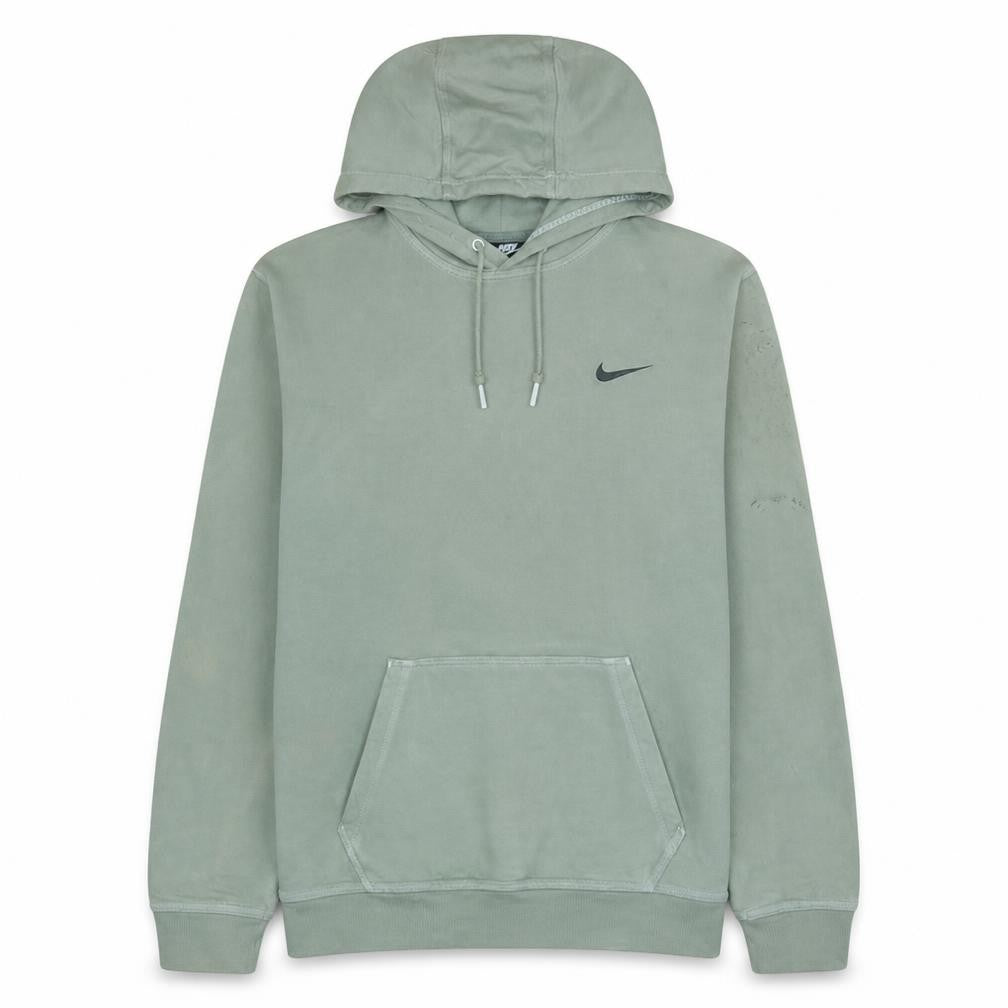 Nike Womens Green Pullover Hoodie Size L Fleece Lined Casual Sweatshirt