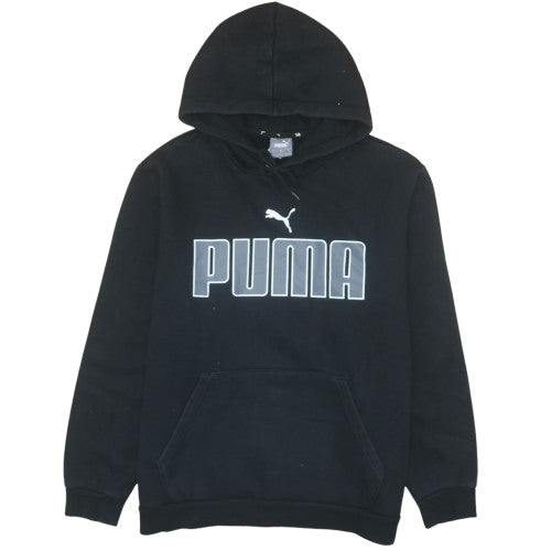 Puma Mens Black XL Pullover Hoodie Graphic Fleece Sweatshirt