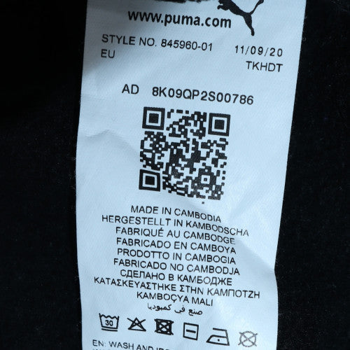 Puma Mens Black XL Pullover Hoodie Graphic Fleece Sweatshirt