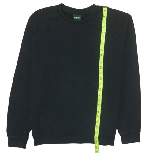 Outfitters Men's Black Crew Neck Pullover Sweatshirt Size M
