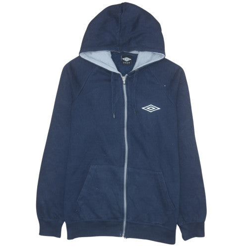 Umbro Men’s Blue Full Zip Hoodie Size L Regular Fit Sportswear