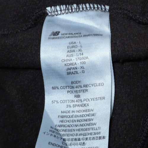 New Balance Women Brown L Pullover Hoodie Cotton Blend