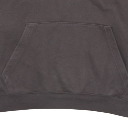 New Balance Women Brown L Pullover Hoodie Cotton Blend