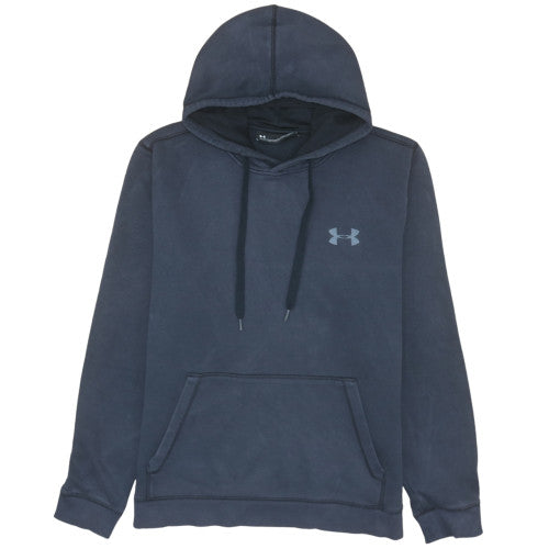 Under Armour Mens Blue Pullover Hoodie L Fleece ColdGear