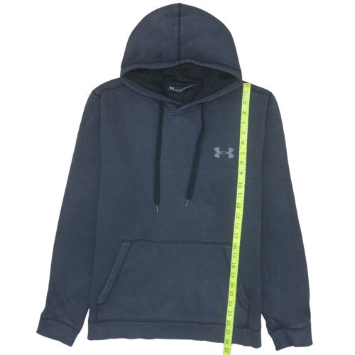 Under Armour Mens Blue Pullover Hoodie L Fleece ColdGear
