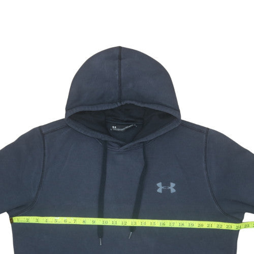 Under Armour Mens Blue Pullover Hoodie L Fleece ColdGear
