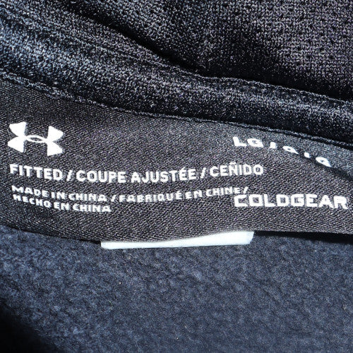 Under Armour Mens Blue Pullover Hoodie L Fleece ColdGear