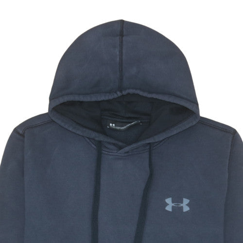 Under Armour Mens Blue Pullover Hoodie L Fleece ColdGear