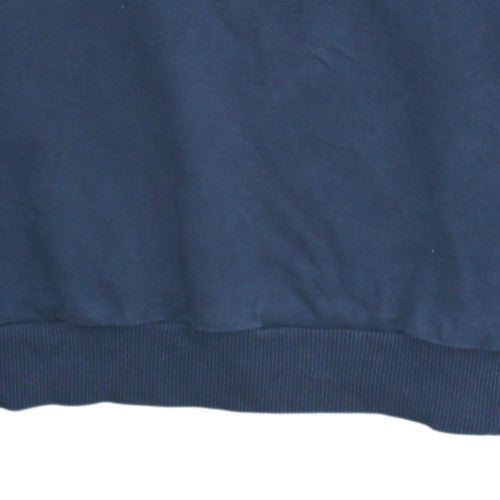 Armani Jeans Men's Blue Crew Neck Logo Sweatshirt Size M
