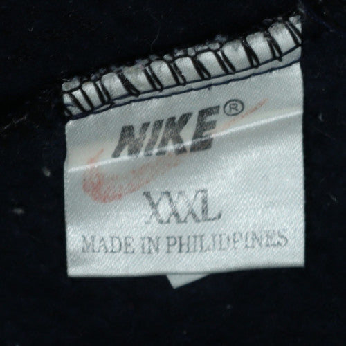 Nike Men's Blue 3XL Retro Fleece Bomber Jacket Zip Up Logo